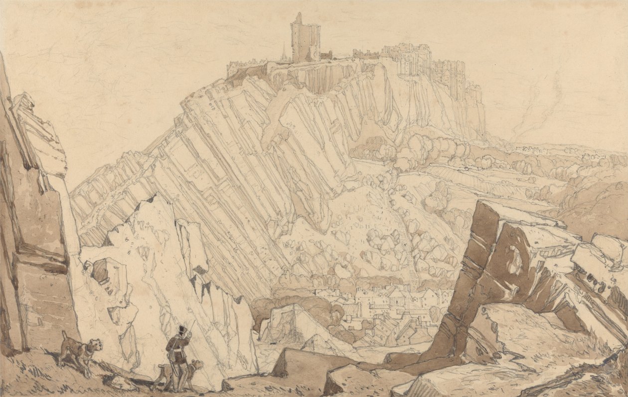 Domfront, mirando al sureste de John Sell Cotman
