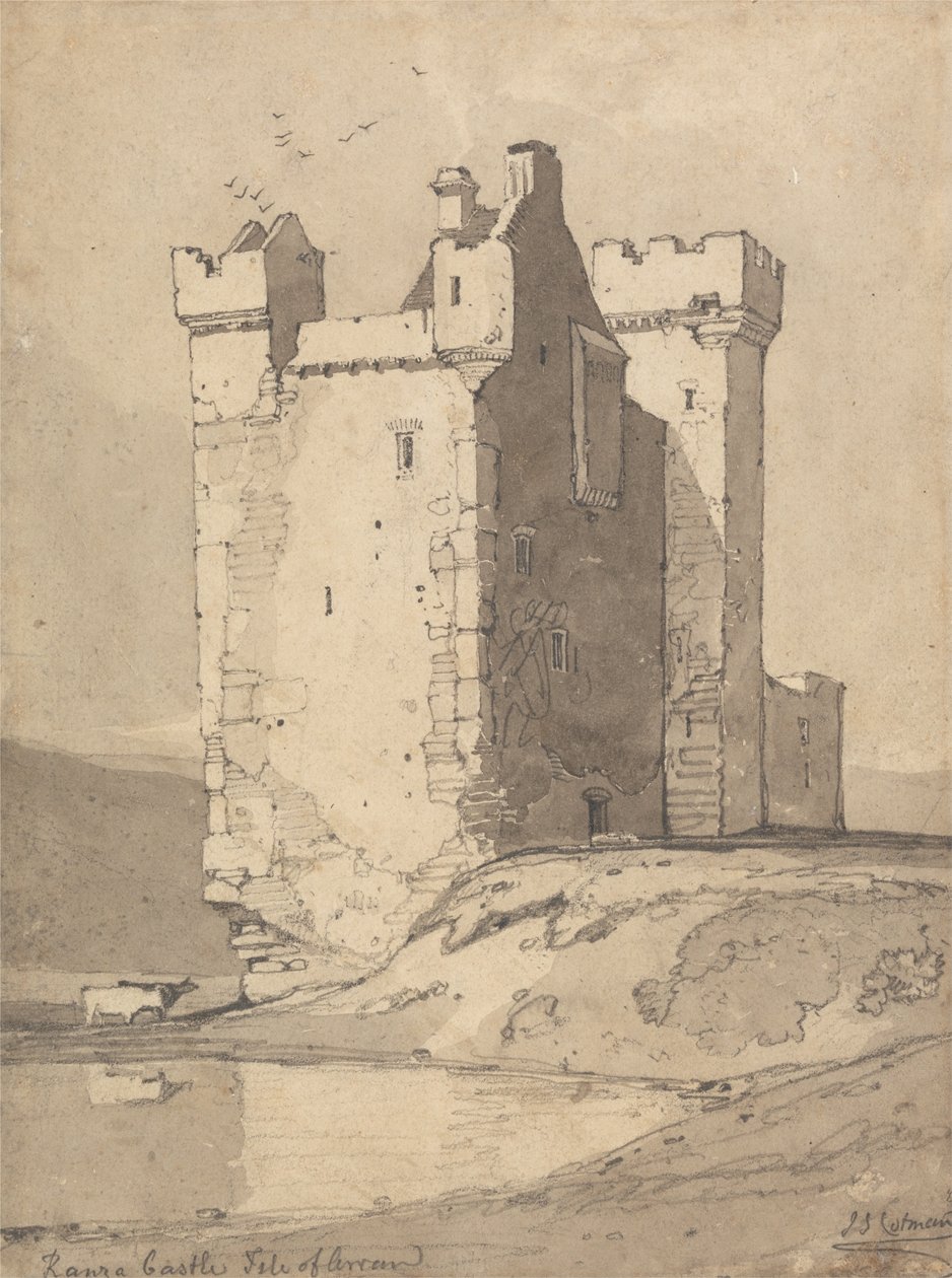 Castillo de Loch Ranza, Isla de Arran, Escocia de John Sell Cotman