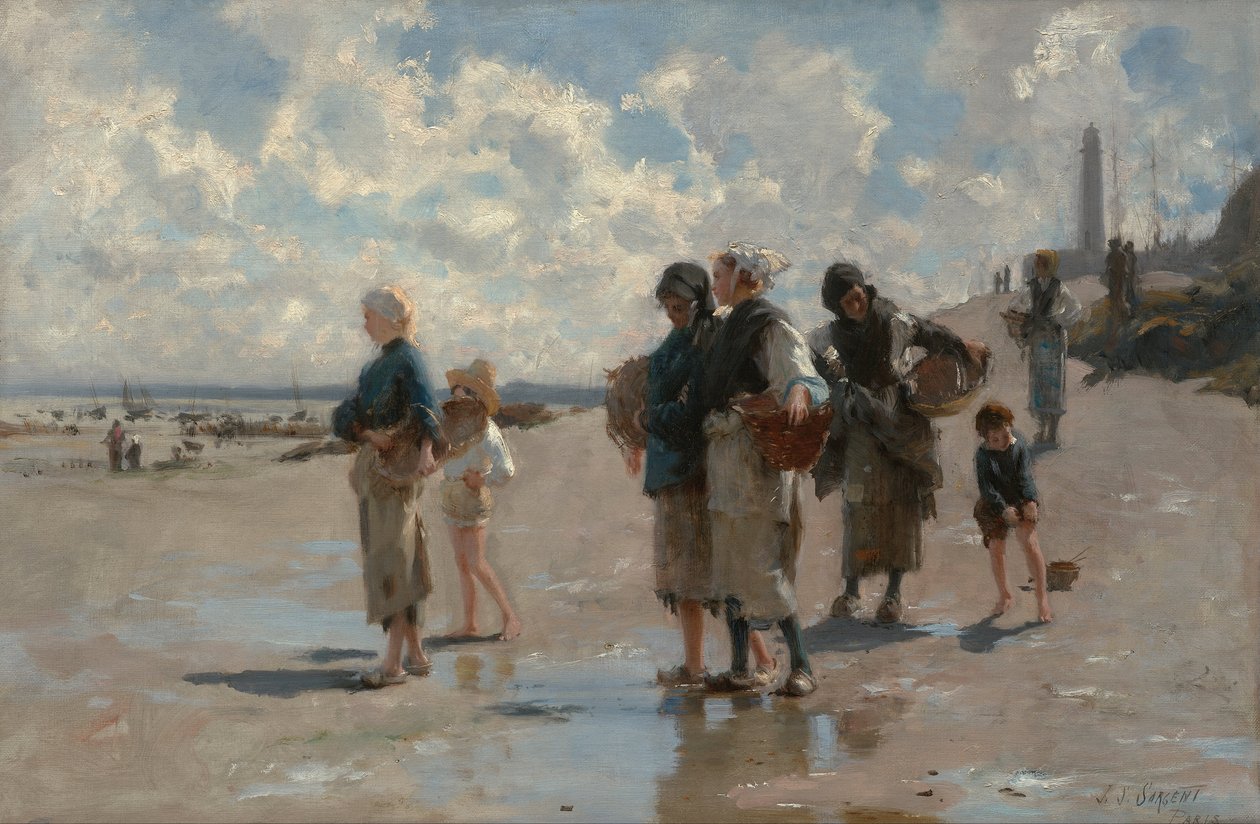 Pescando ostras en Cancale de John Singer Sargent