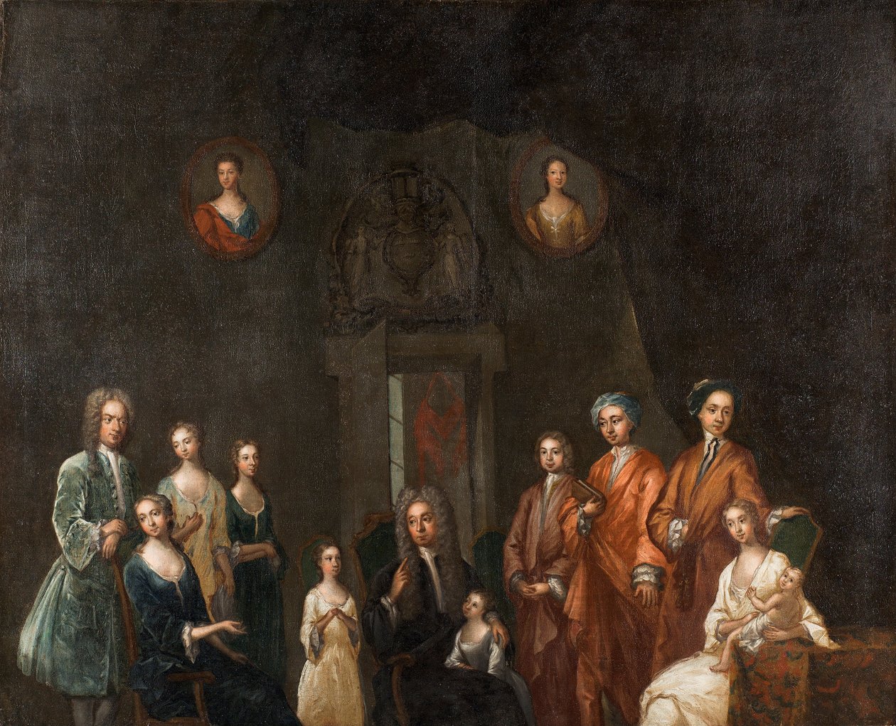 Retrato de Sir Francis Grant, Lord Cullen, y su familia de John Smibert