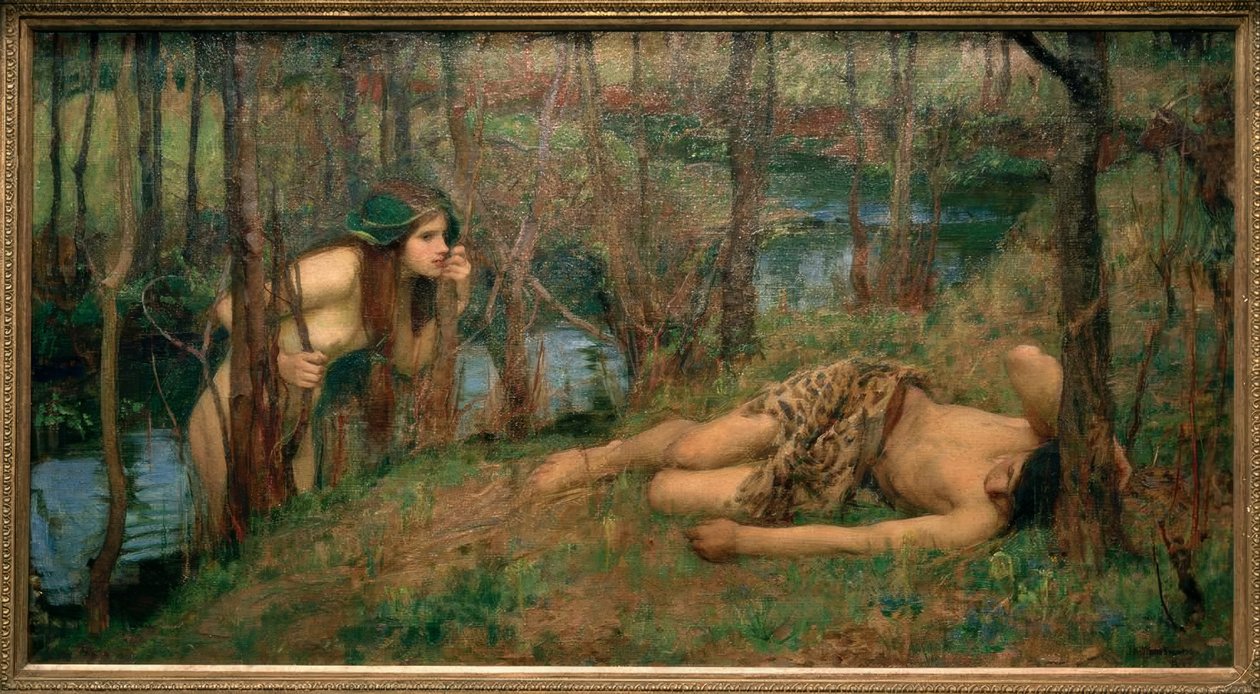 Una náyade de John William Waterhouse