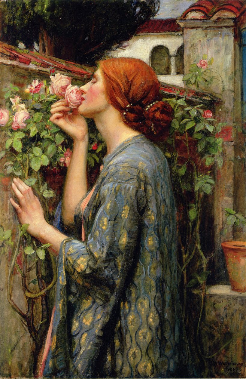 El alma de la rosa de John William Waterhouse