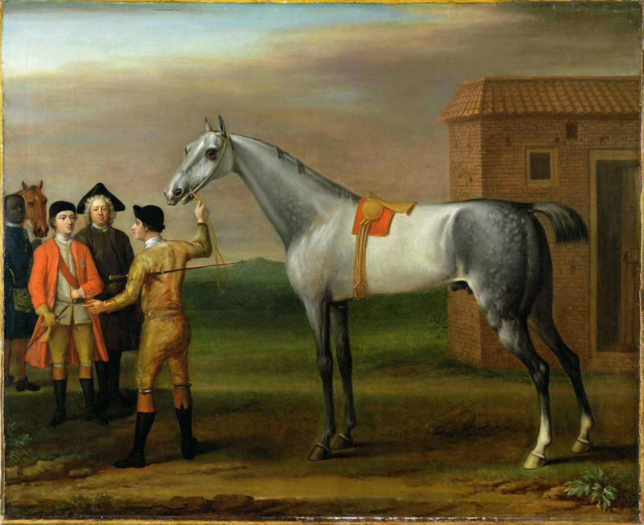 Lamprea, con su dueño, Sir William Morgan, en Newmarket, 1723 de John Wootton