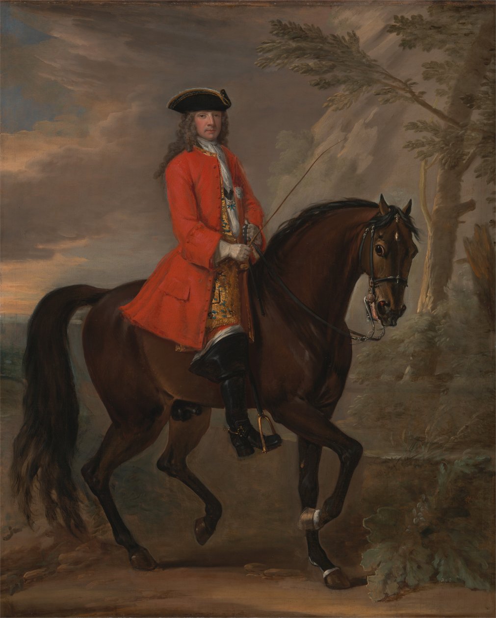 Retrato de un hombre a caballo de John Wootton
