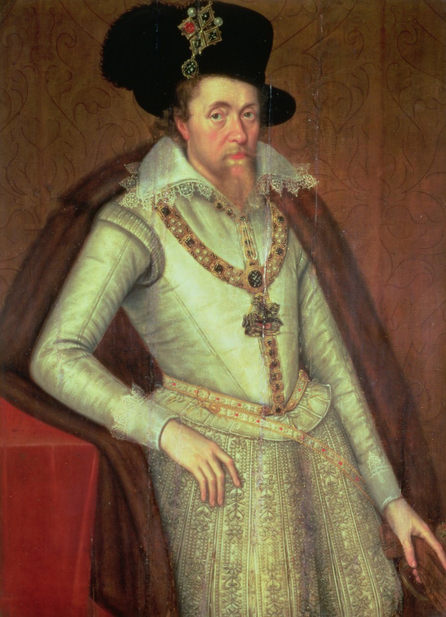 James I (1603-25) y VI de Escocia (1567-1625) de John de, the Younger Critz