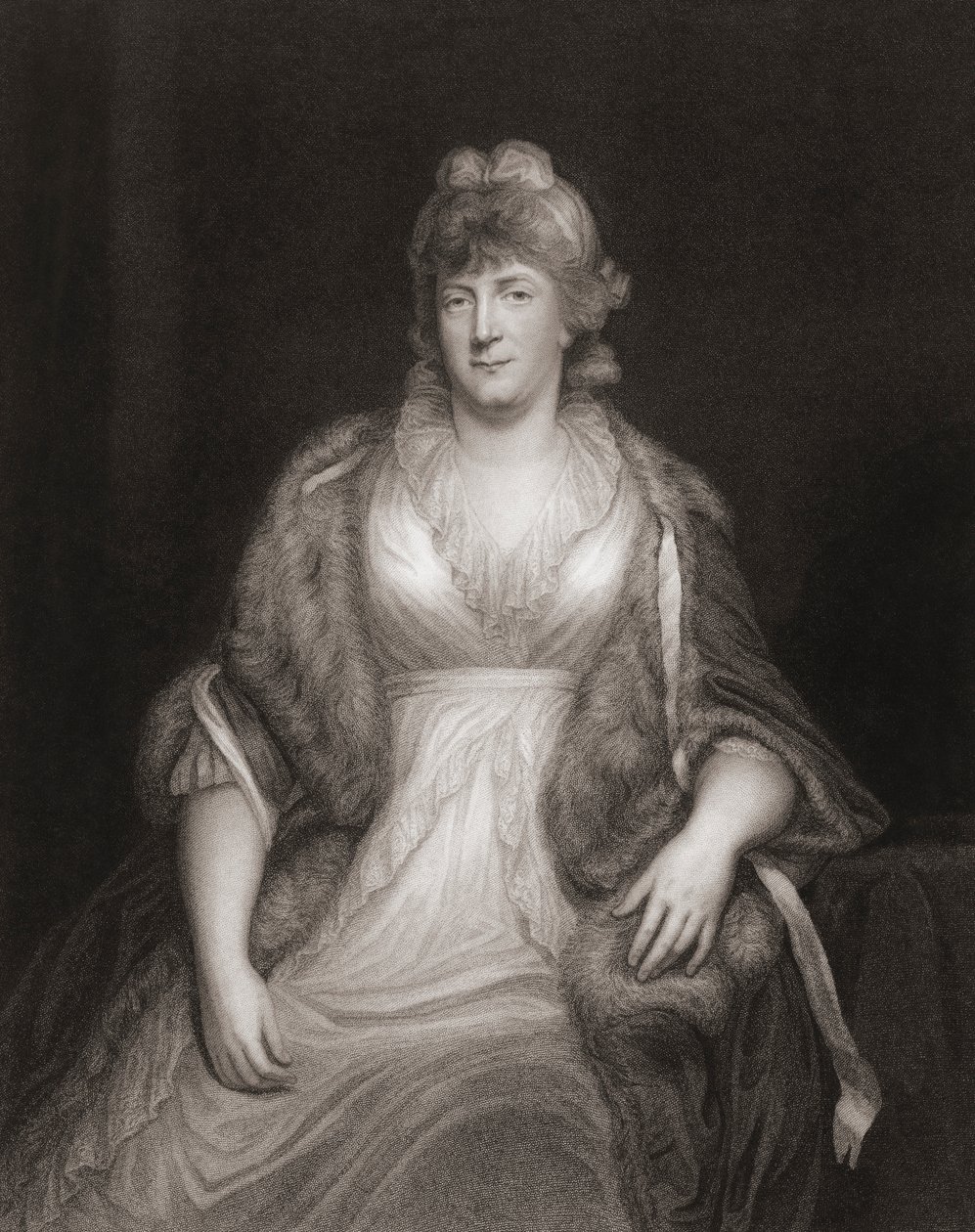 Princesa Guillermina de Prusia. Retrato de John (after) Hoppner