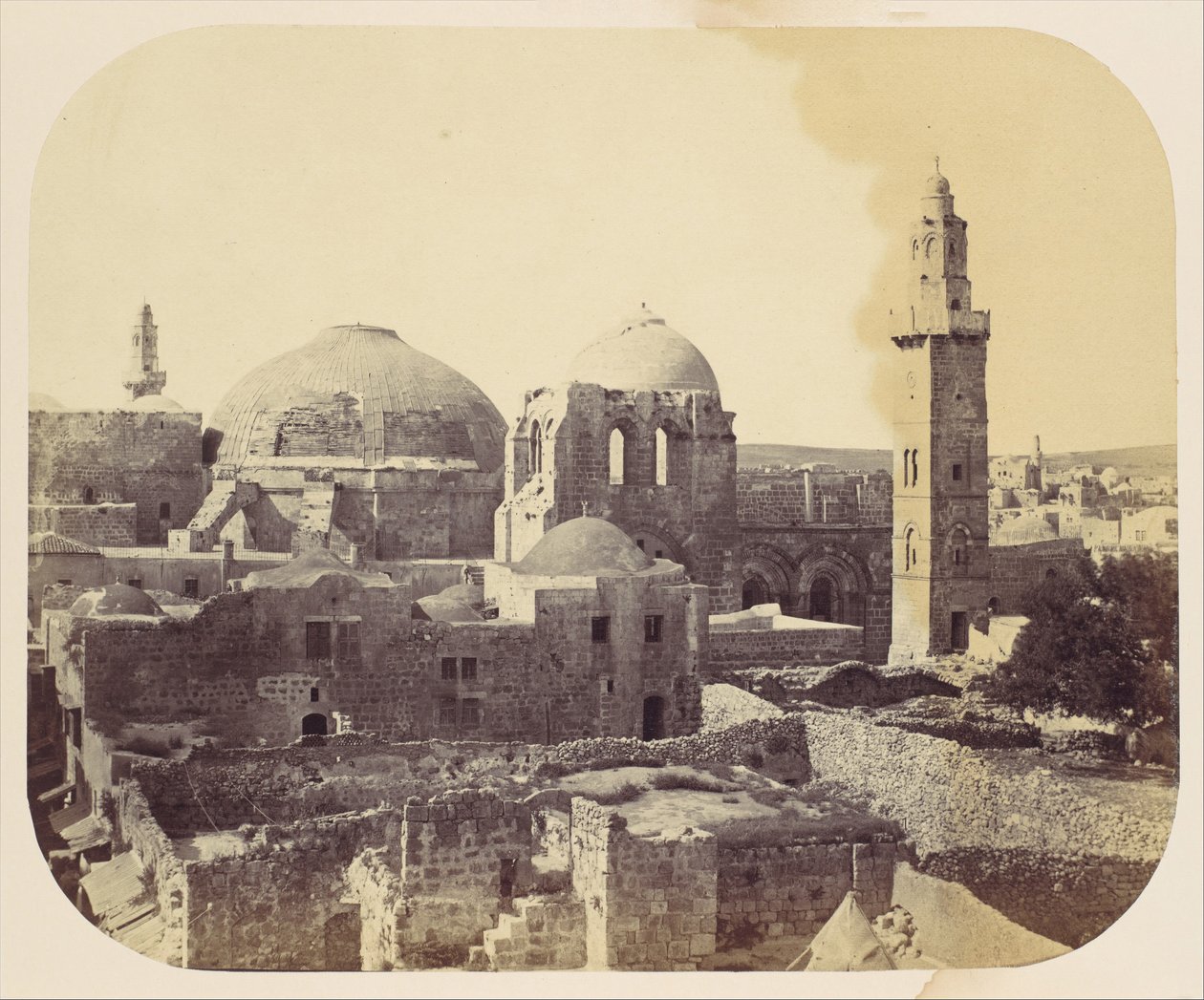 Cúpula del Santo Sepulcro, Jerusalén, 1860s de John Anthony