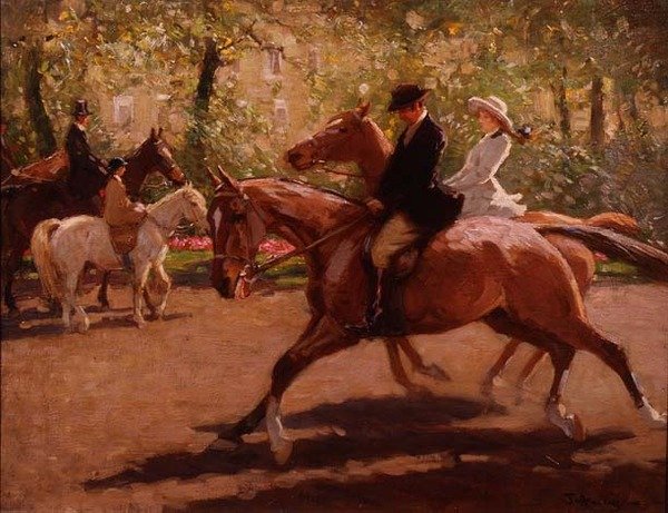 Jinetes en Rotten Row de John Atkinson