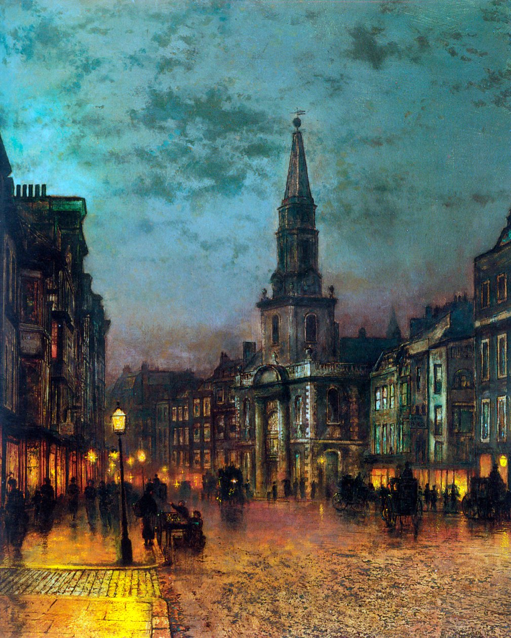Calle Blackman, Londres, 1885 de John Atkinson Grimshaw
