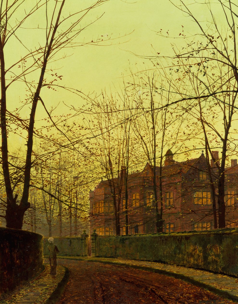 Otoño dorado (óleo sobre lienzo) de John Atkinson Grimshaw