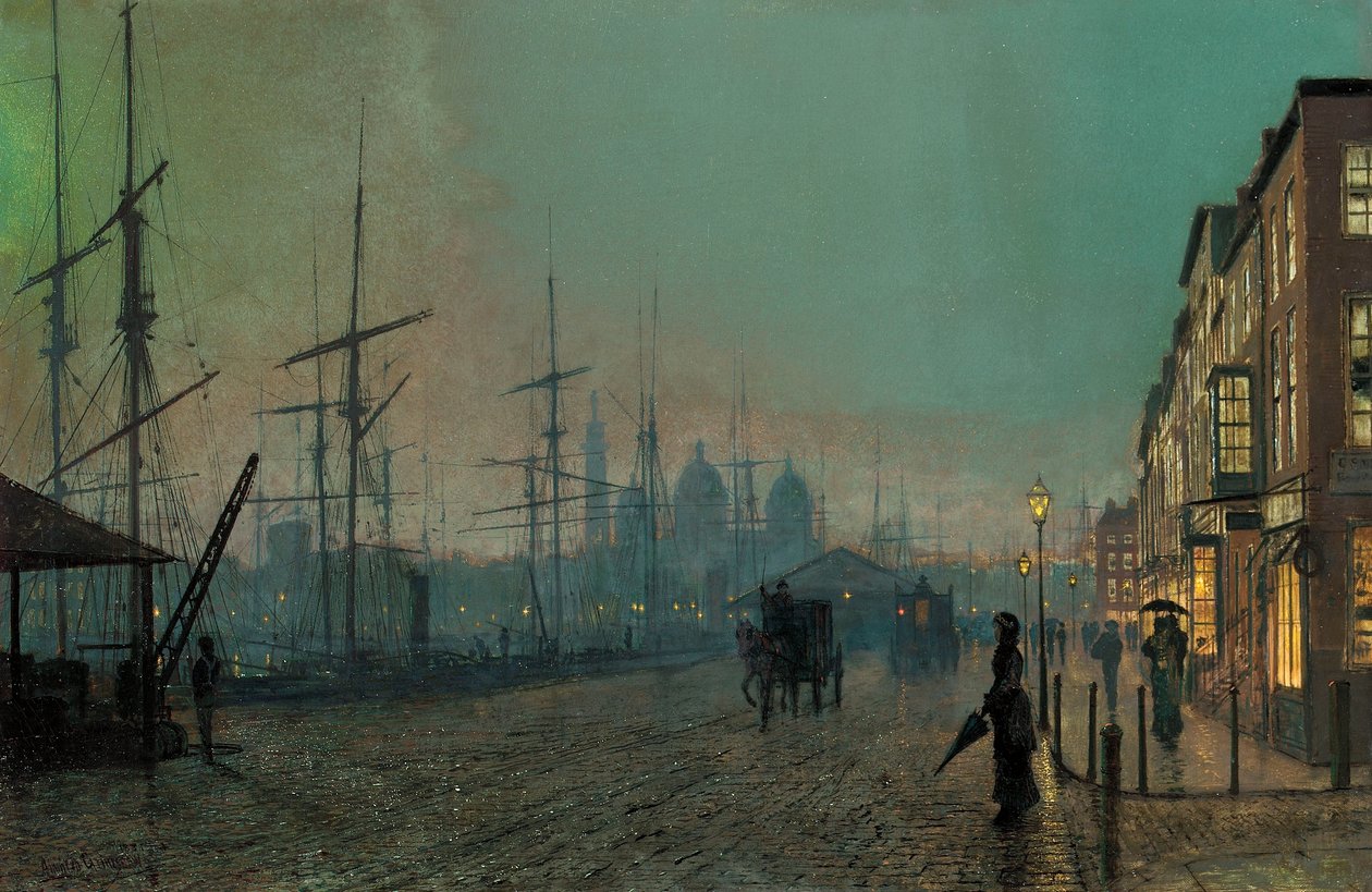 Muelle de Humber, 1881 de John Atkinson Grimshaw