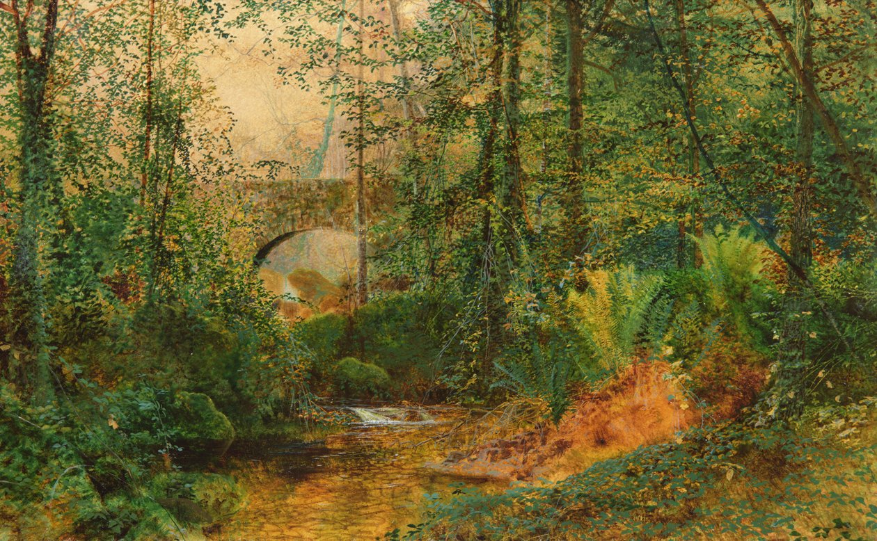 Paisaje fluvial de John Atkinson Grimshaw