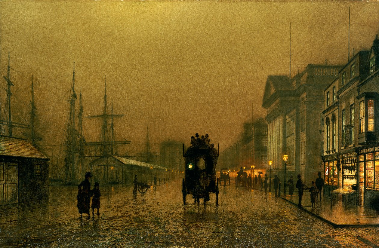 Muelle de Salthouse, Liverpool de John Atkinson Grimshaw