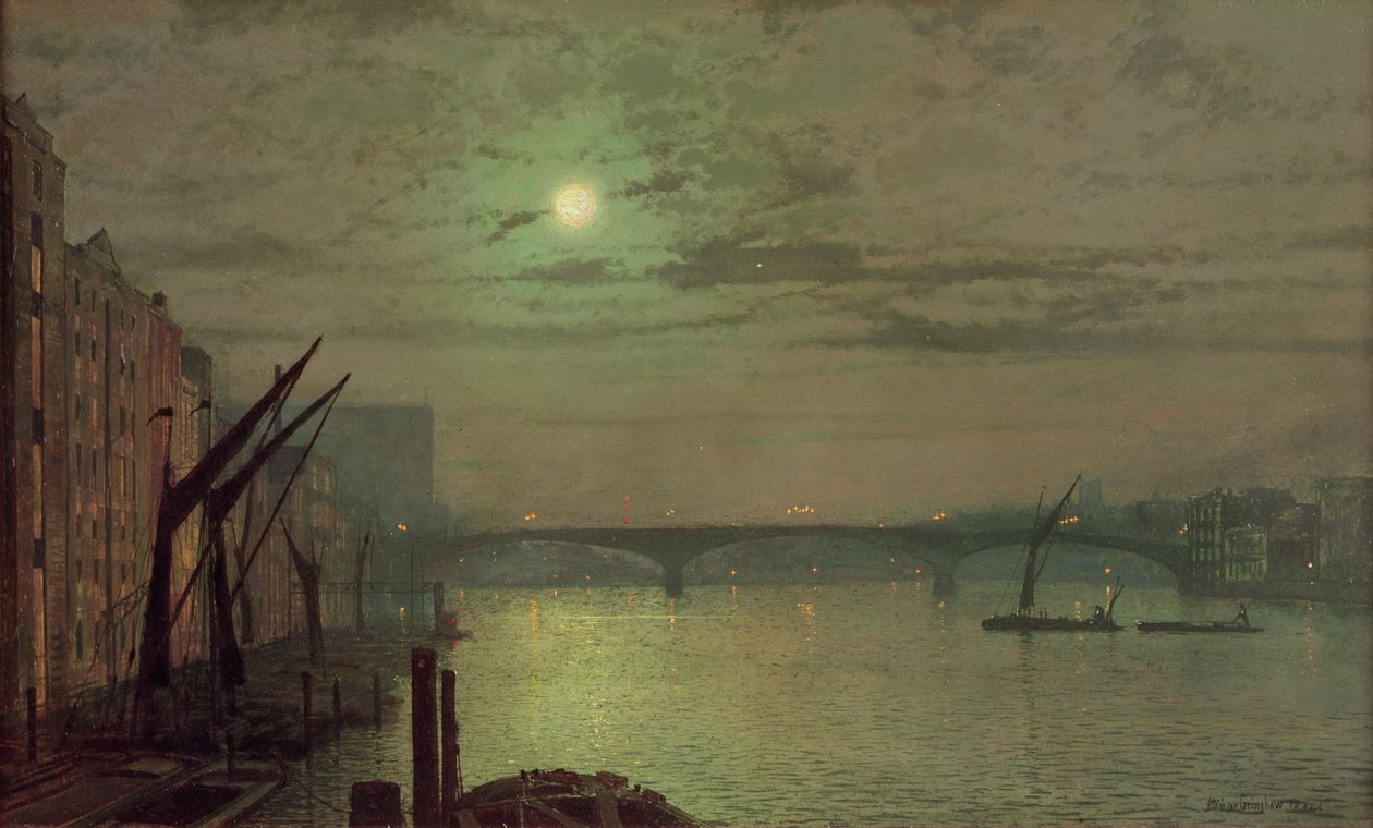 Puente de Southwark, 1882 de John Atkinson Grimshaw