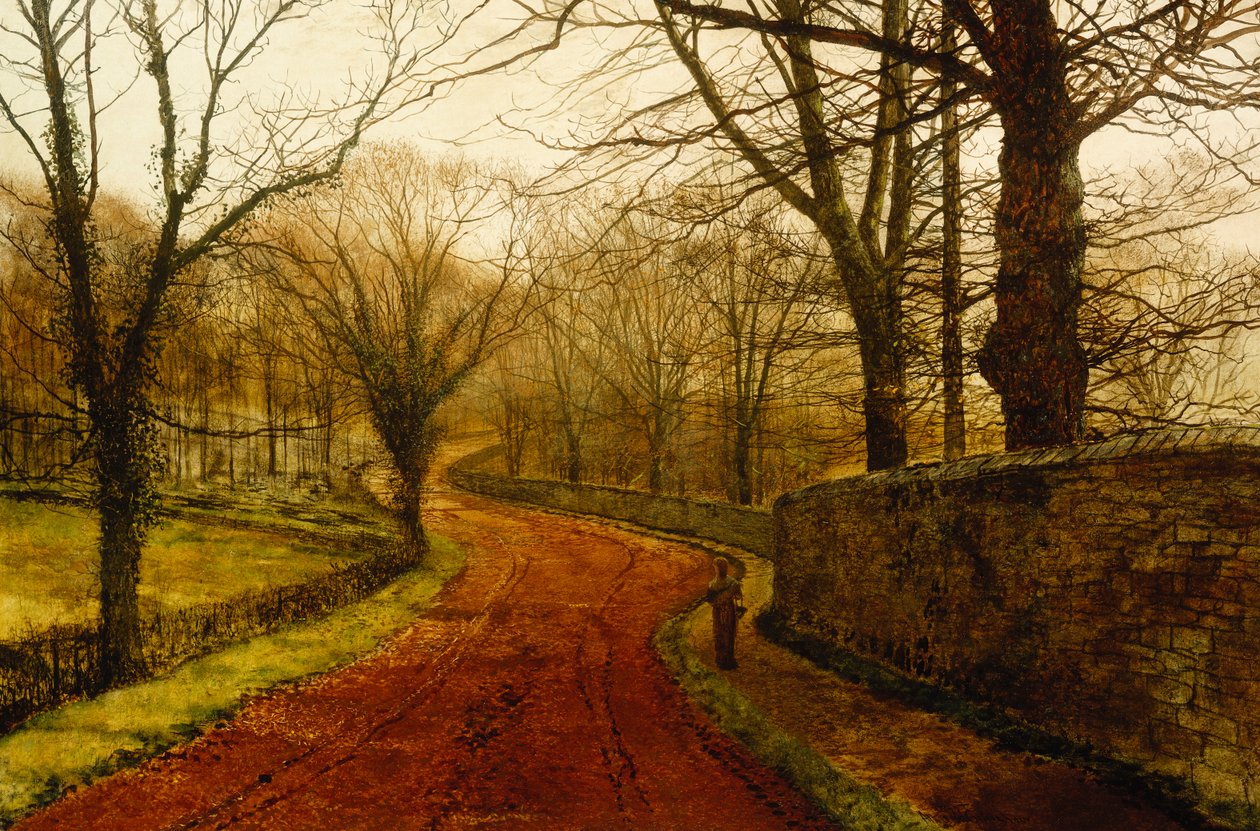 Parque Stapleton, Pontefract, 1877 de John Atkinson Grimshaw