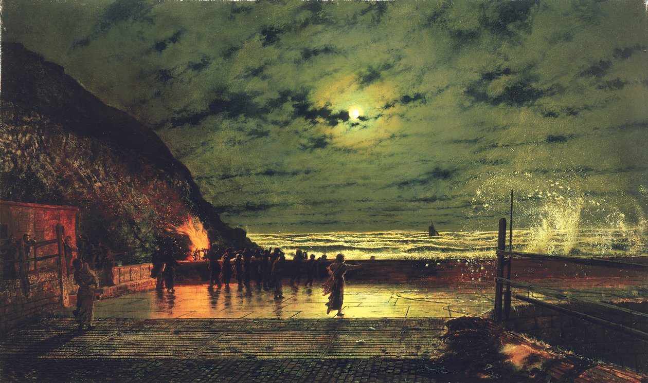 El resplandor del puerto, 1879 de John Atkinson Grimshaw