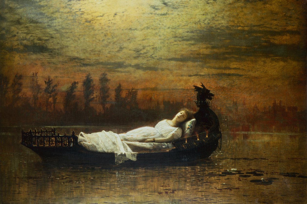 La Dama de Shalott de John Atkinson Grimshaw