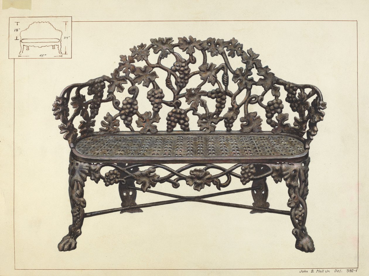 Banco de Jardín de John B. Moll