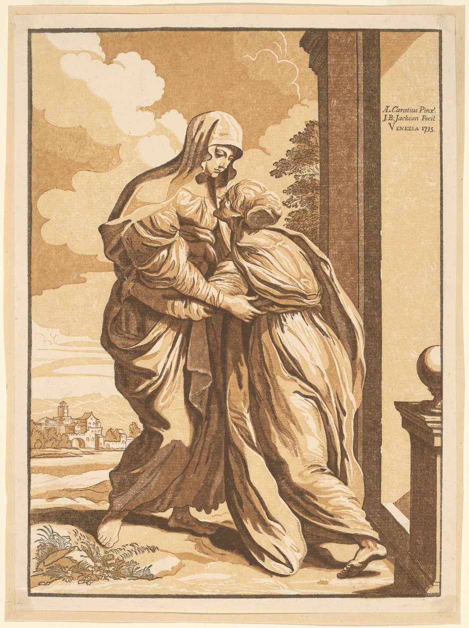 La visitación de John Baptist Jackson, after Annibale Carracci