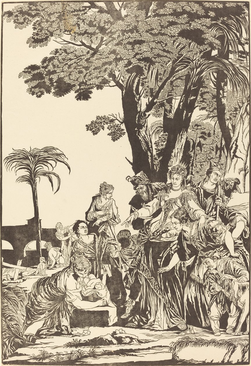 El Hallazgo de Moisés de John Baptist Jackson after Veronese