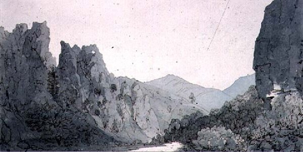 Dovedale, Derbyshire de John Bavistock Knight