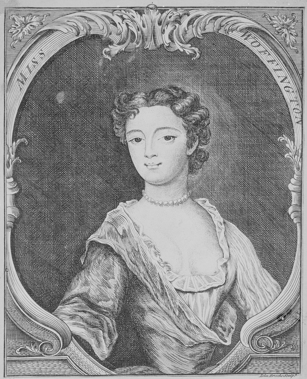 Señorita Margaret Woffington, 1740 de John Brooks