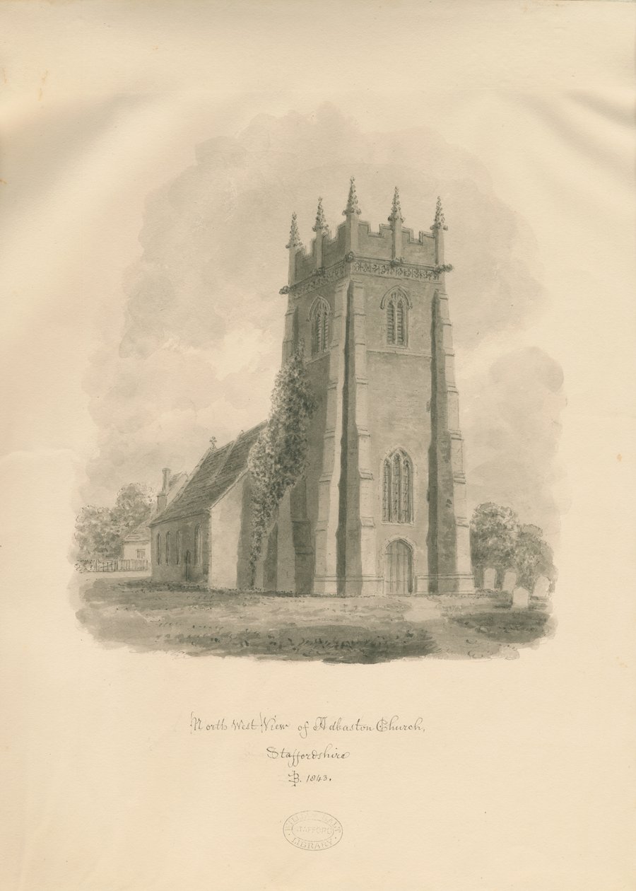 Iglesia de Adbaston de John Buckler
