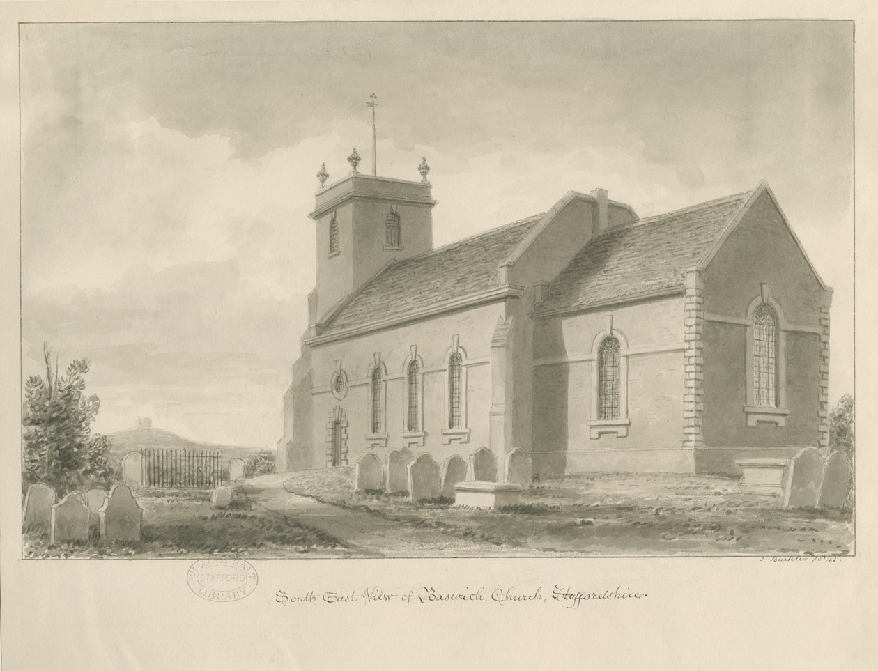 Iglesia de Baswich de John Buckler