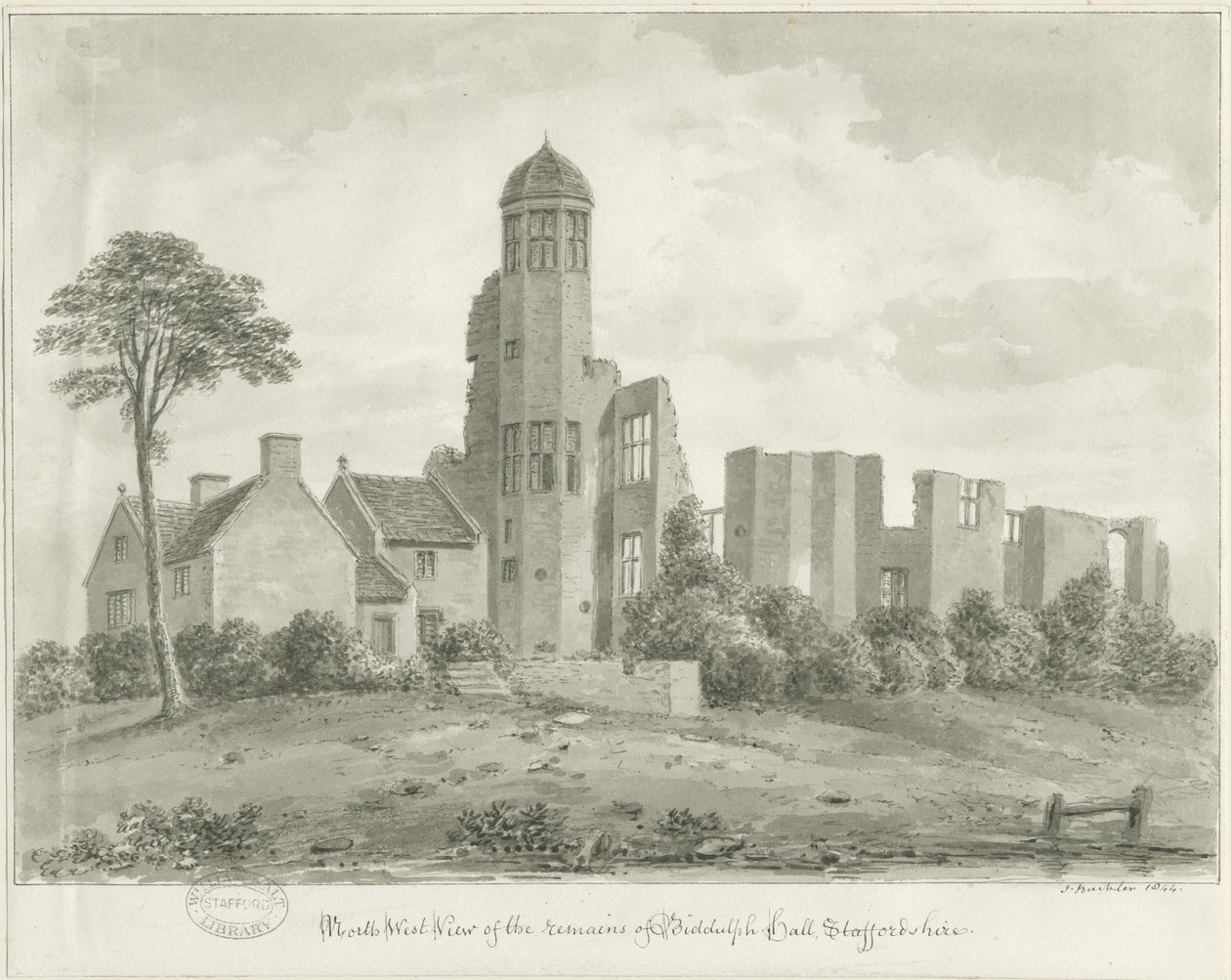 Biddulph Hall (antiguo) de John Buckler