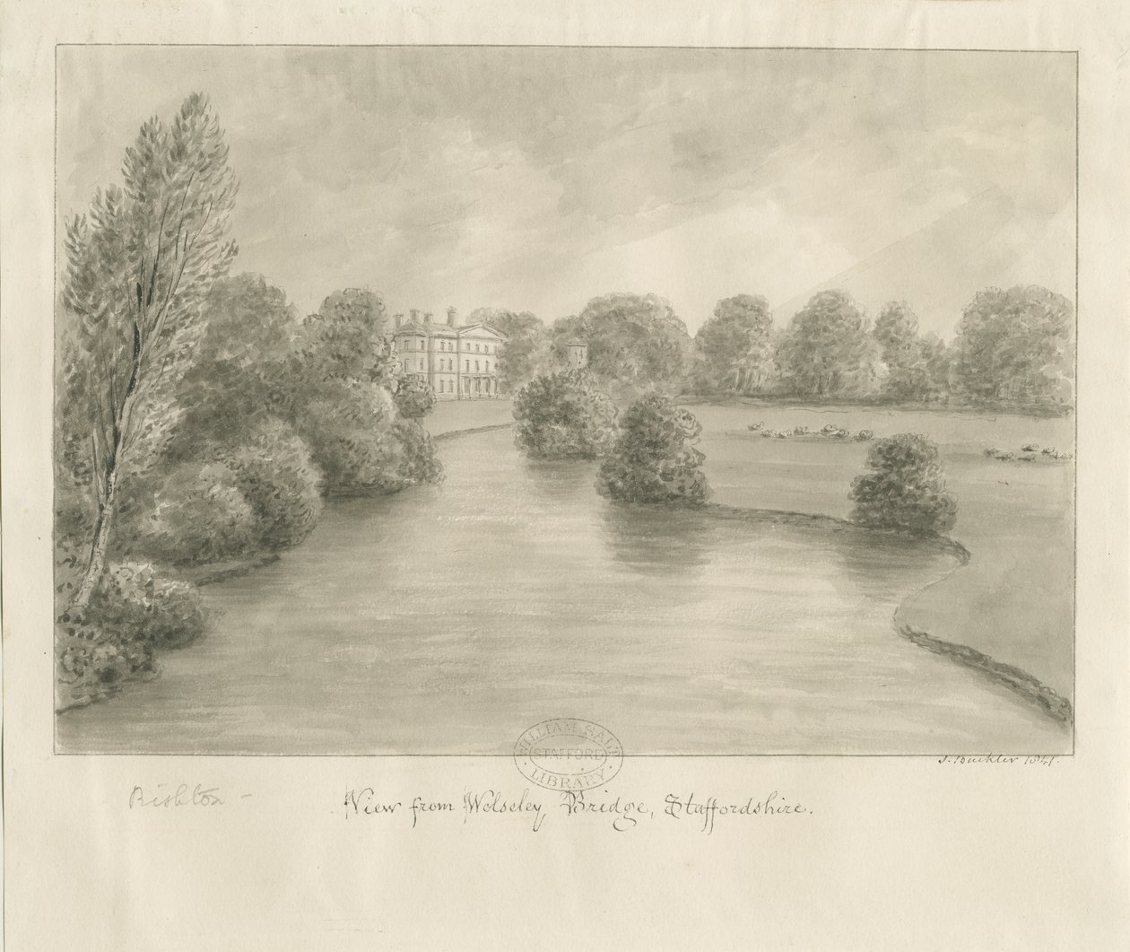 Bishton Hall de John Buckler