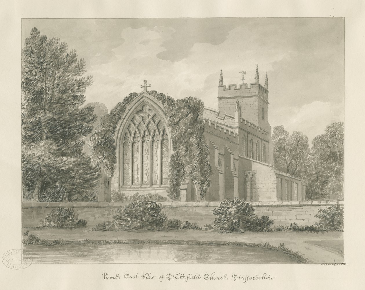 Iglesia de Blithfield de John Buckler