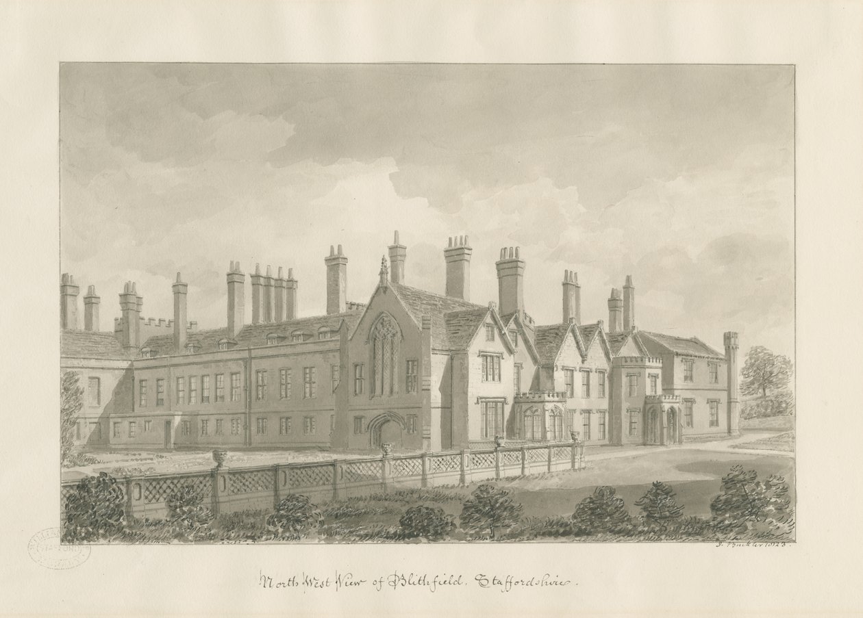 Blithfield Hall de John Buckler