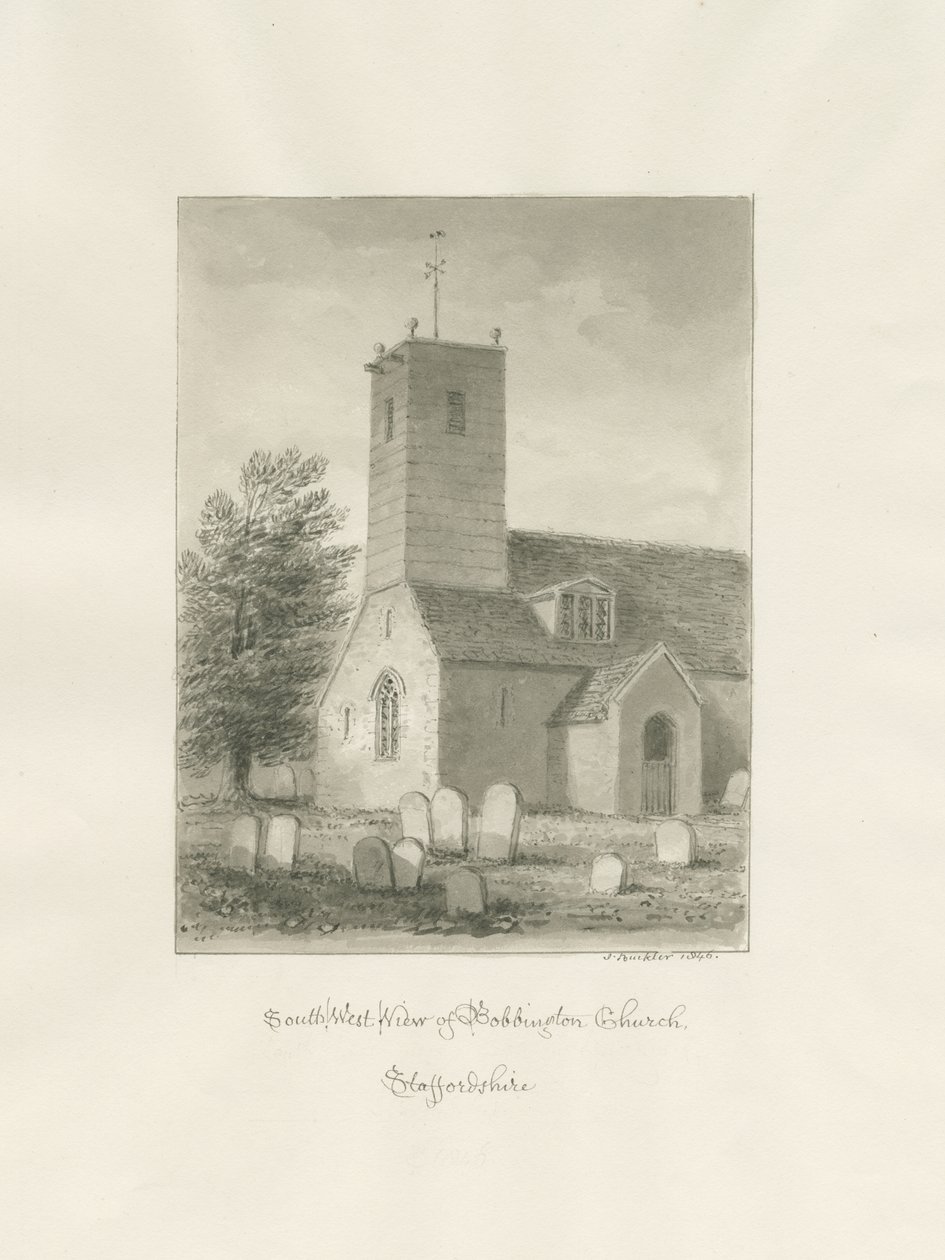 Iglesia de Bobbington de John Buckler
