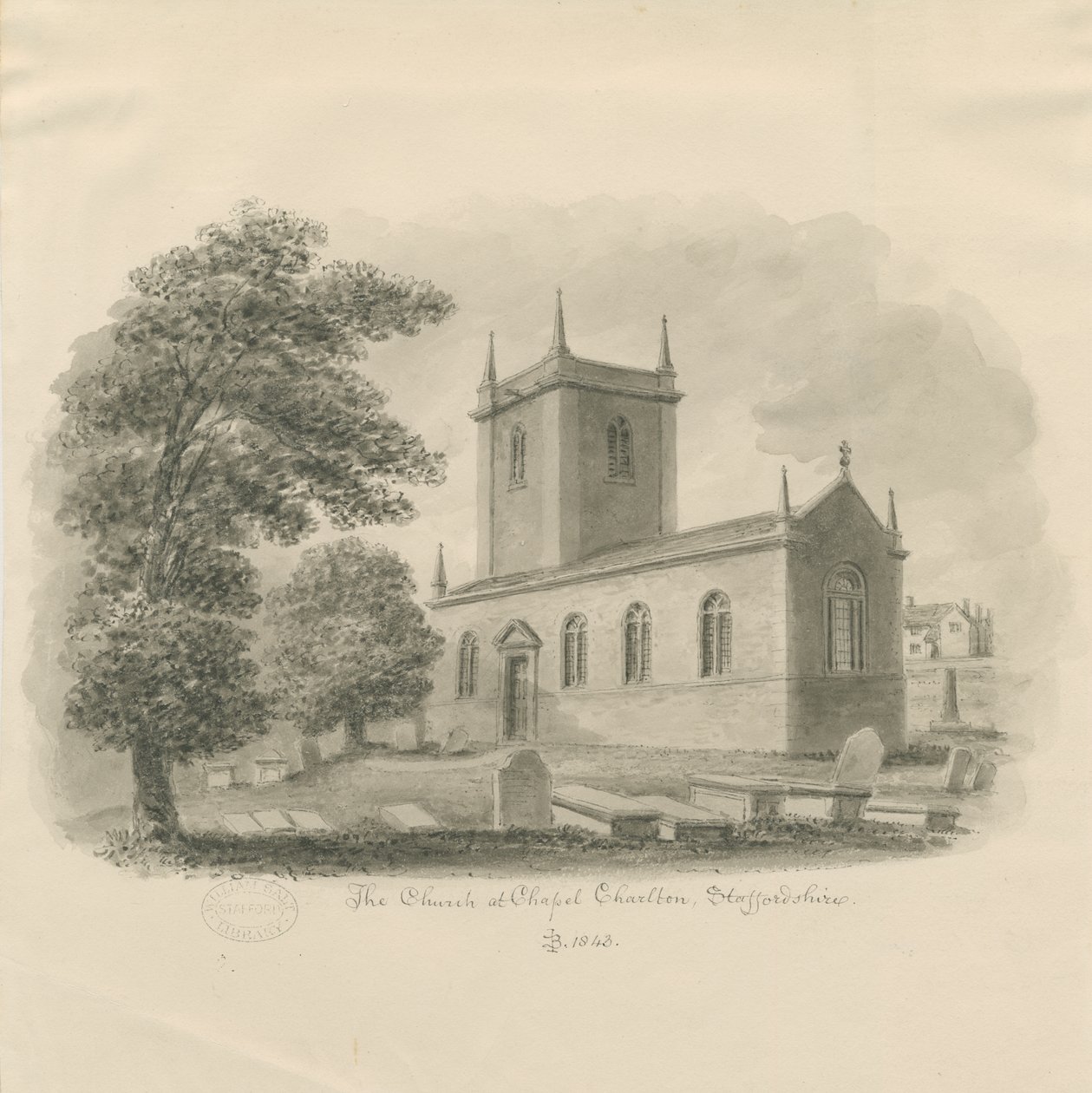 Iglesia de Chapel Chorlton de John Buckler