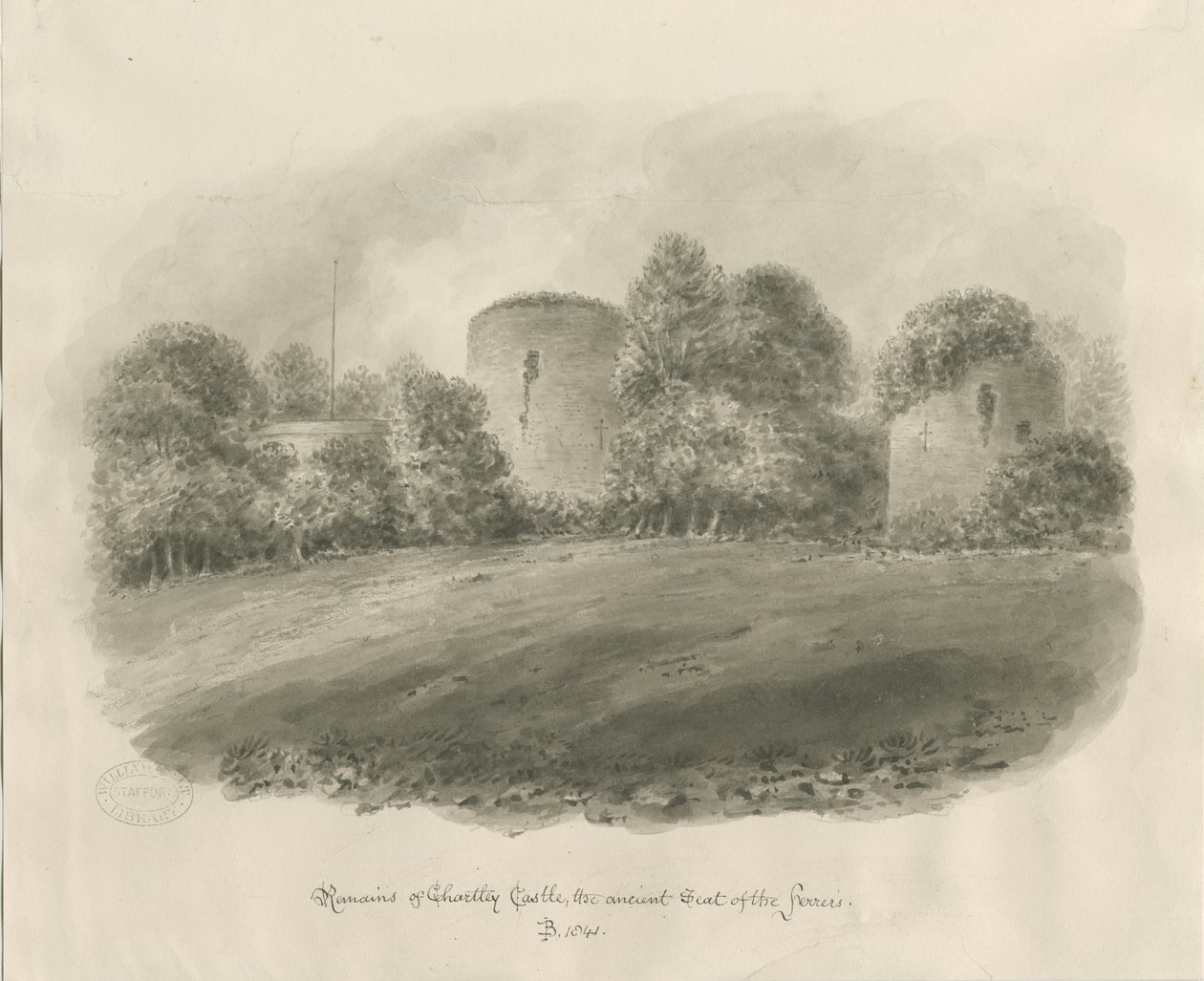 Castillo de Chartley de John Buckler