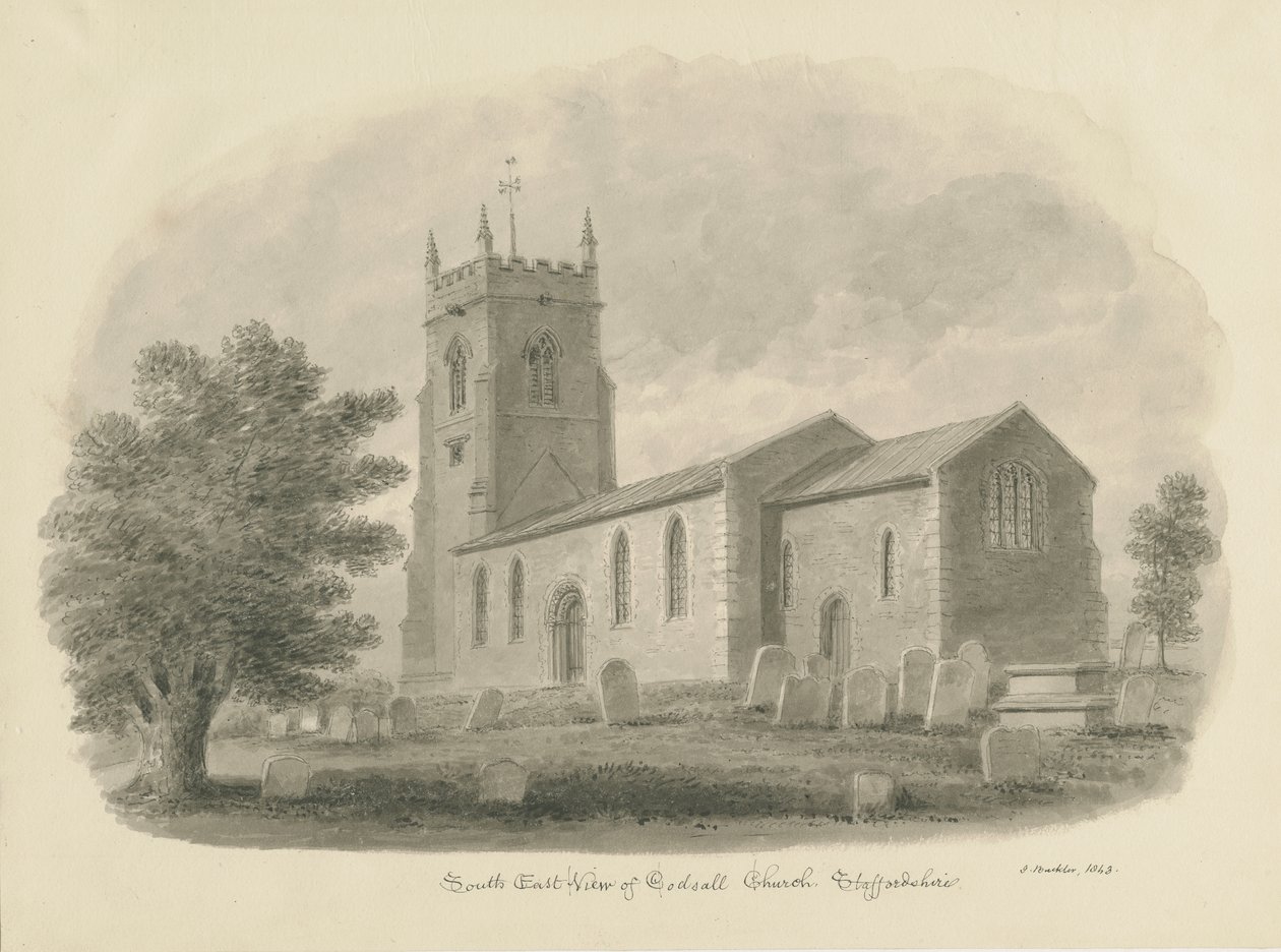 Iglesia de Codsall de John Buckler