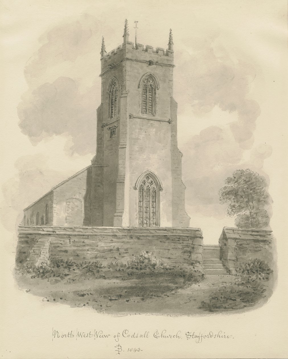 Iglesia de Codsall de John Buckler