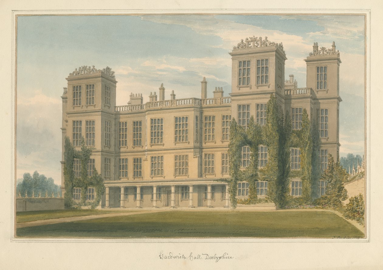 Derbyshire - Hardwick Hall [Nuevo] de John Buckler
