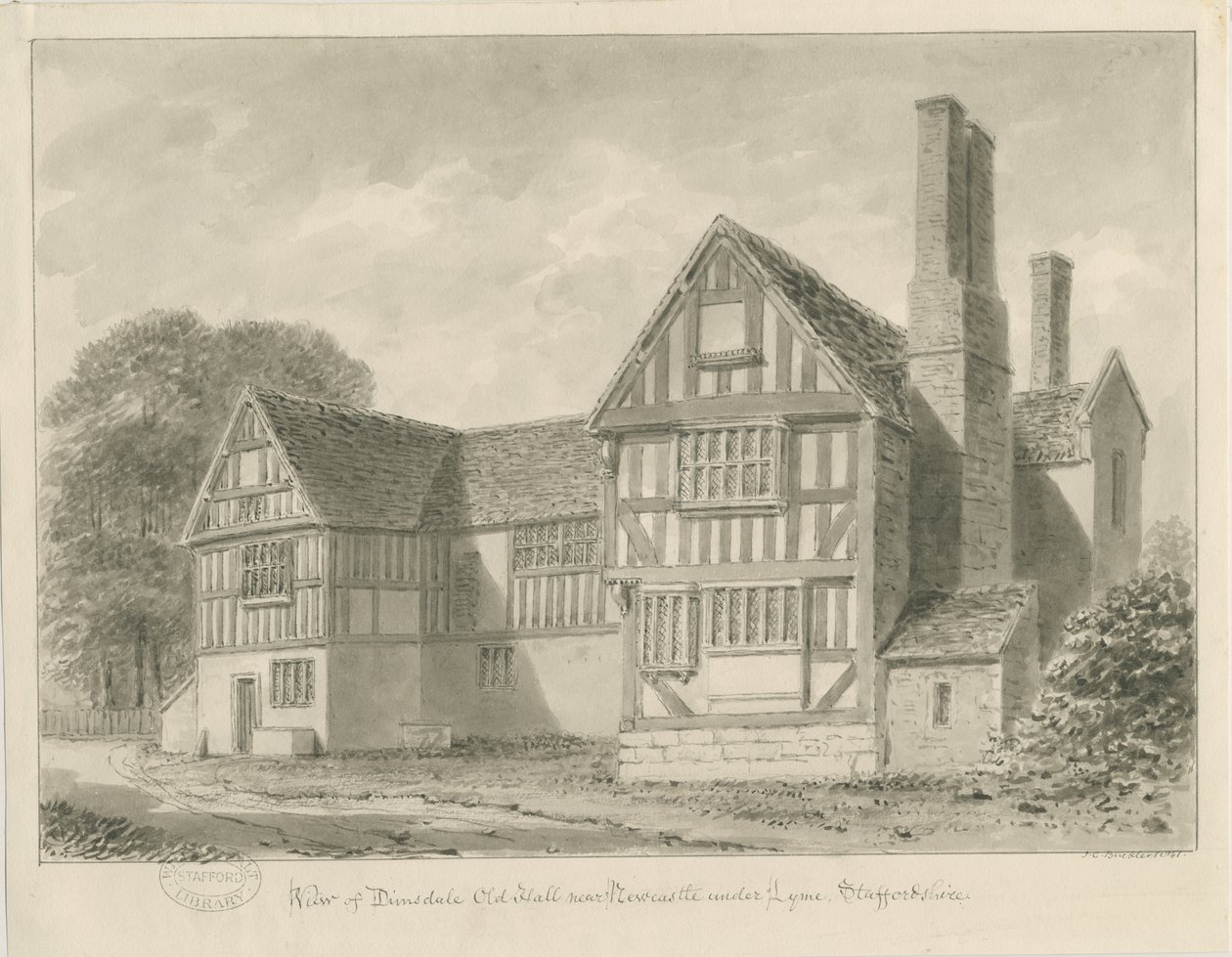 Dimsdale Old Hall de John Buckler