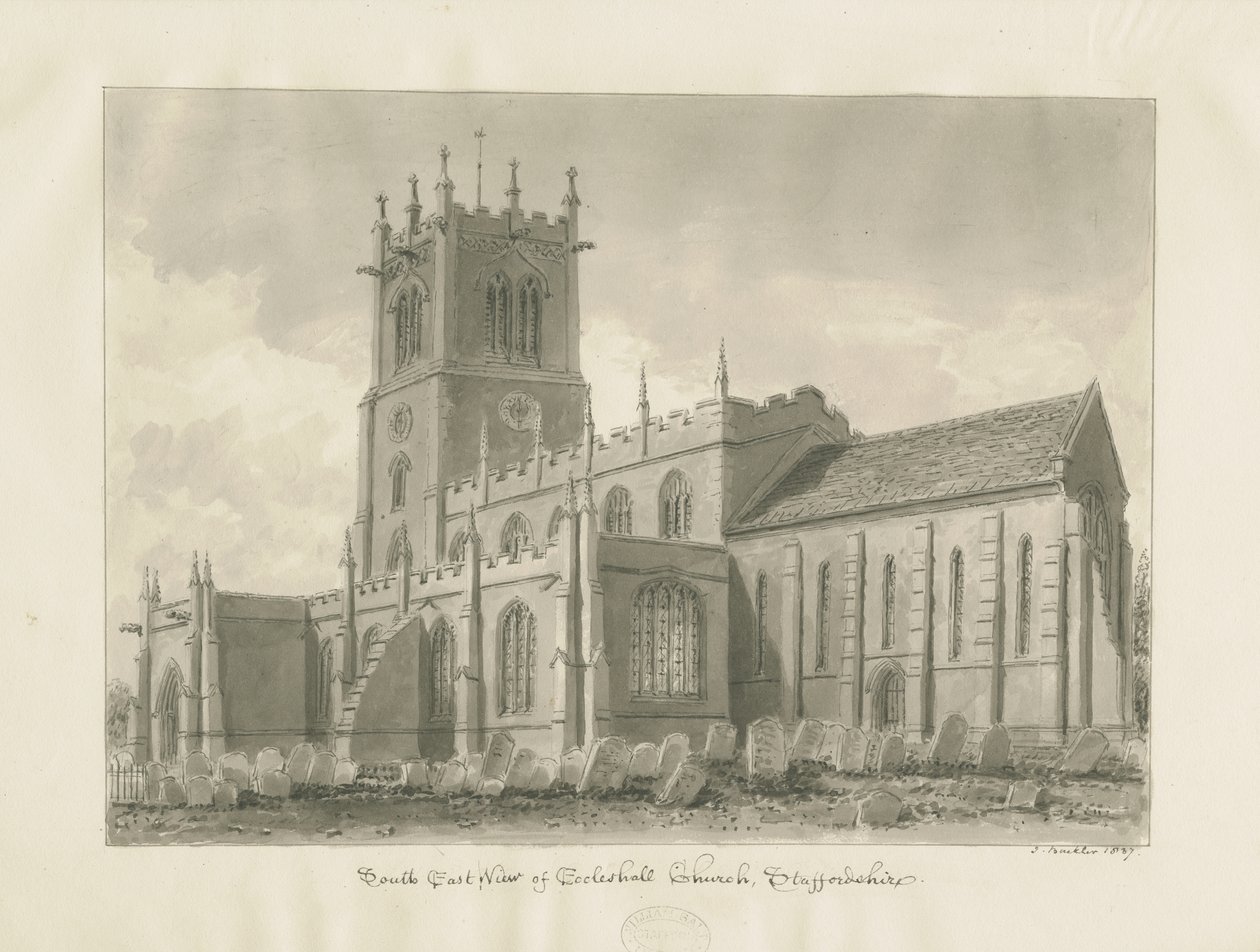 Iglesia de Eccleshall de John Buckler