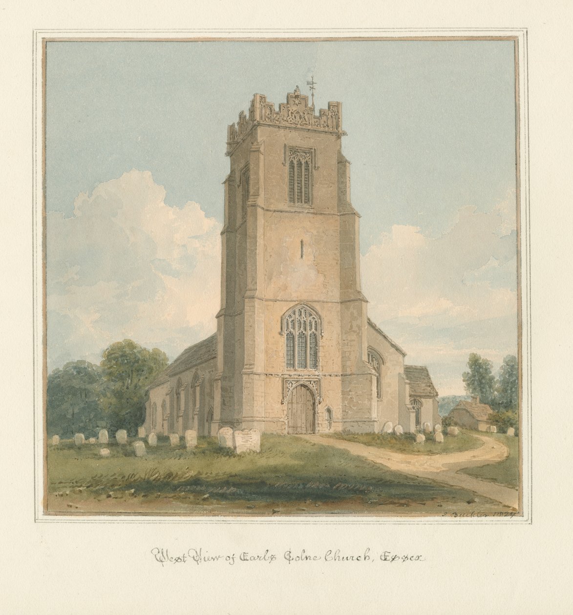 Essex - Iglesia de Earls Colne de John Buckler