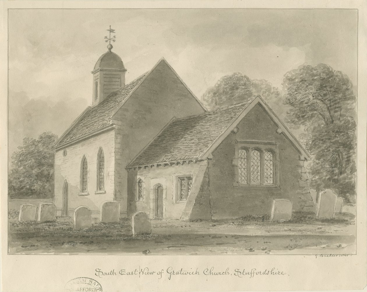 Iglesia de Gratwich de John Buckler