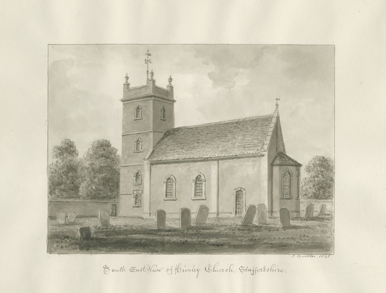Iglesia de Himley de John Buckler