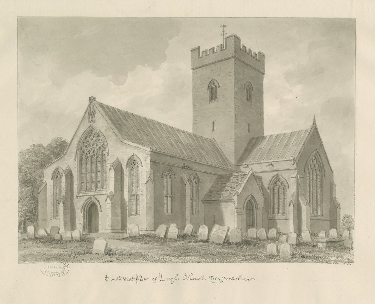 Iglesia de Leigh de John Buckler
