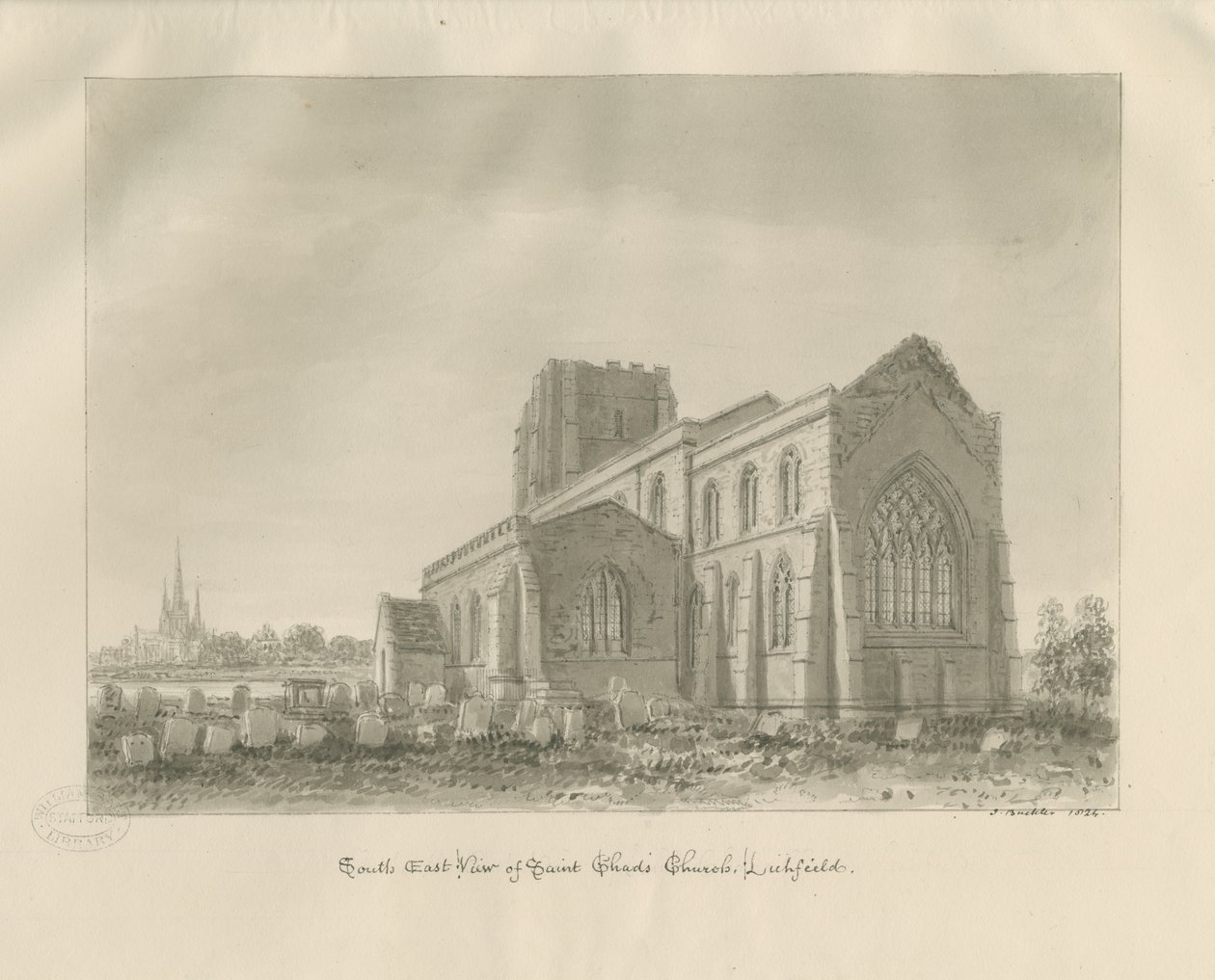 Iglesia de St. Chad, Lichfield de John Buckler