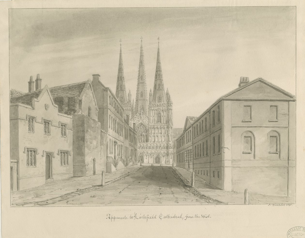 Catedral de Lichfield de John Buckler