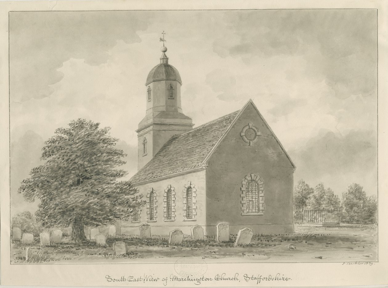 Iglesia de Marchington de John Buckler