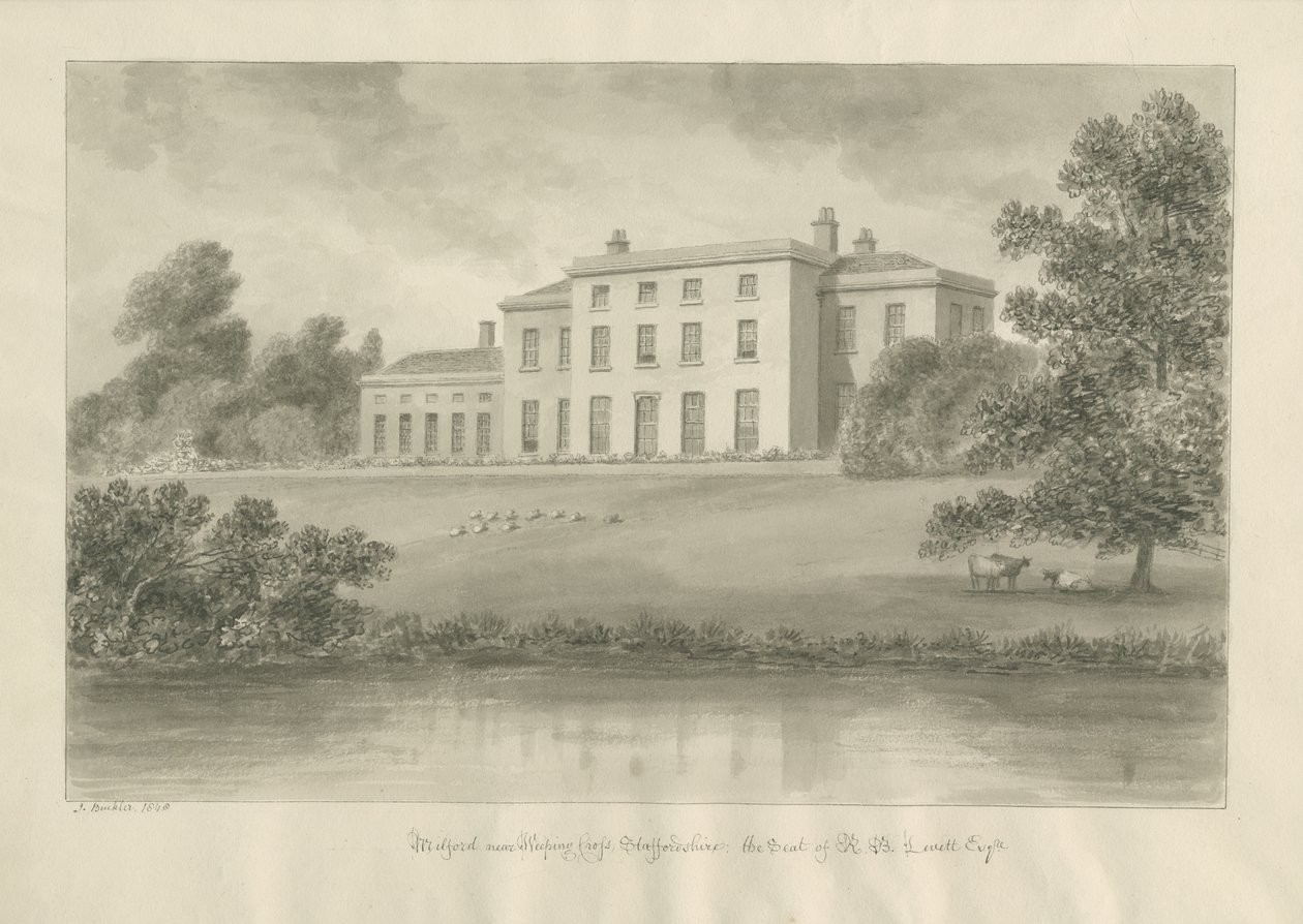 Casa de Milford de John Buckler