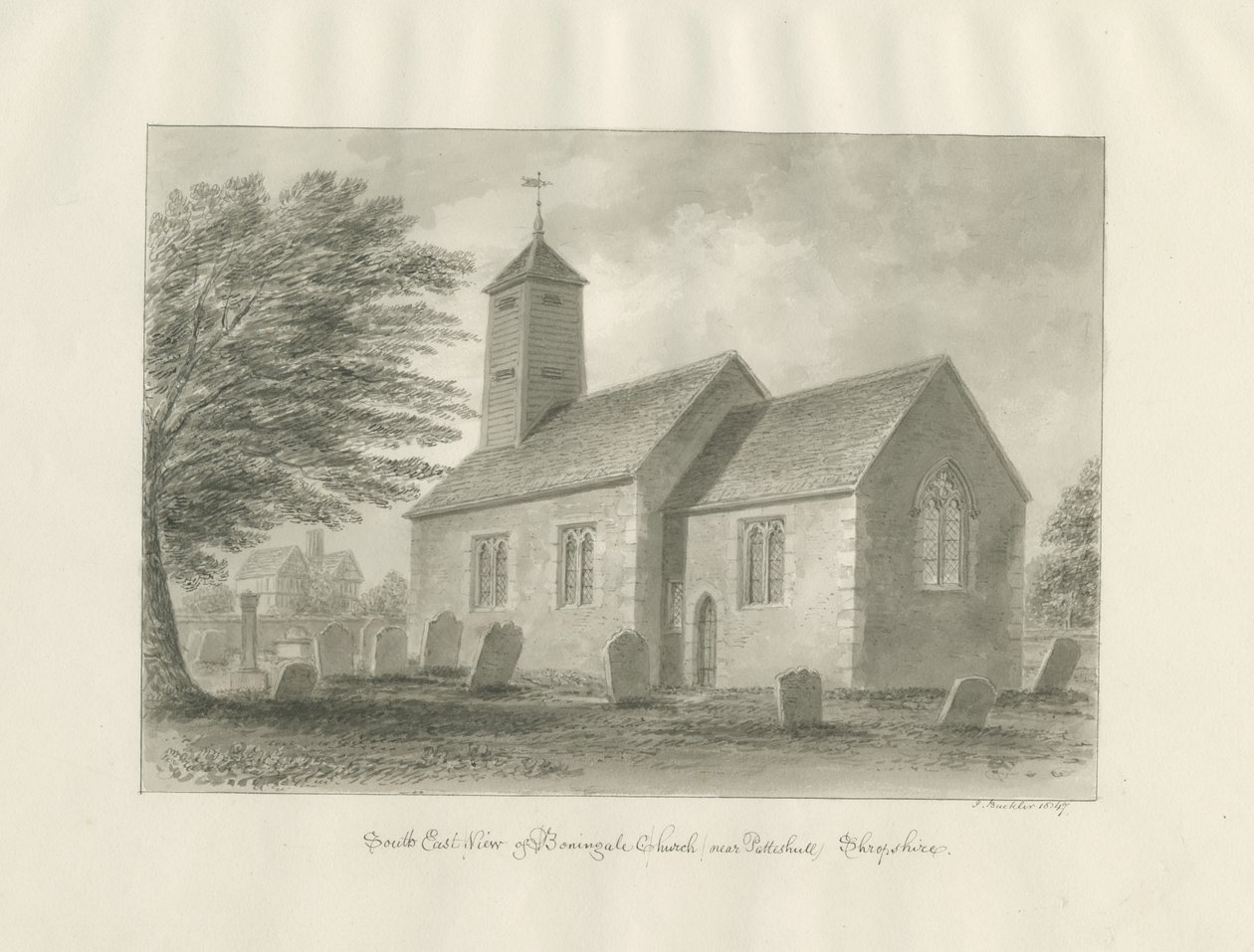 Patshull - Iglesia de Boningale de John Buckler