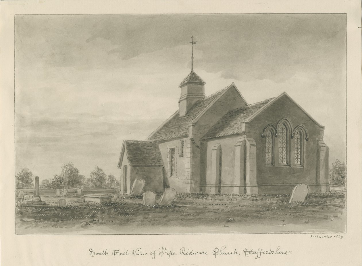 Iglesia de Pipe Ridware de John Buckler